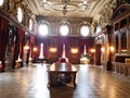 A large dining room at the Palace of Izrael PoznaÃâski, ÃÂÃÂ³dÃÂº, Poland